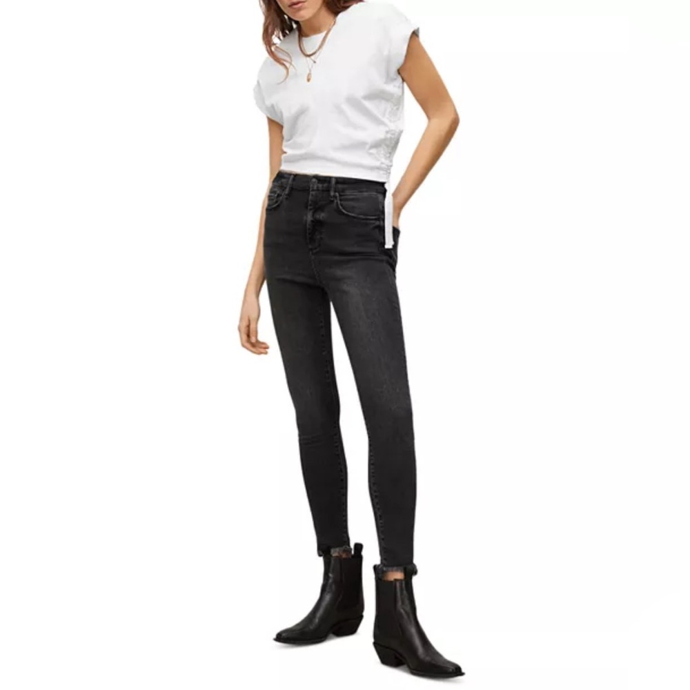 ALLSAINTS Kenzie Ultra High Skinny Jeans in Washed Black, size 29